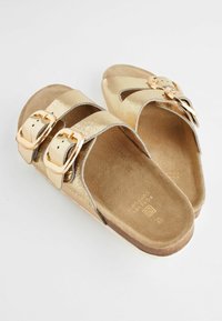 Next DOUBLE STRAP - Matalakantaiset pistokkaat - gold textured
