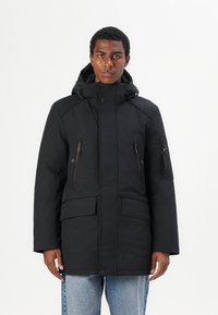 TOM TAILOR SNOW COAT - Zimski kaput - black