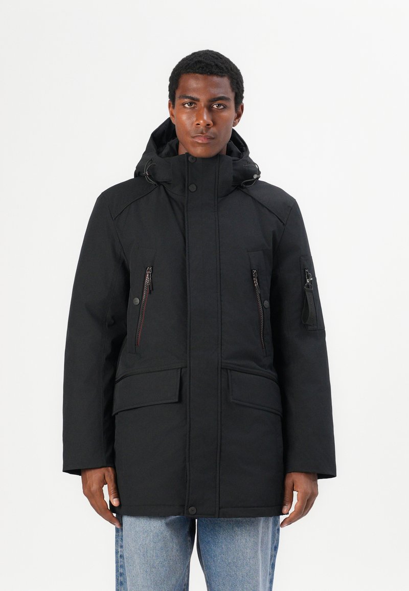 TOM TAILOR SNOW COAT - Zimski kaput - black