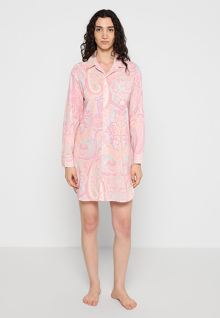 Lauren Ralph Lauren Nachtjapon gemêleerd donkerroze