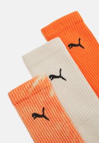 Puma PRINTED CREW UNISEX 3 PACK - Träningssockor - orange