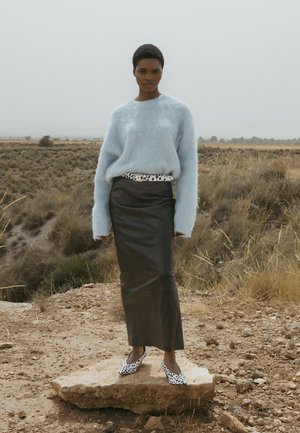 NA-KD Stickad tröja - light blue