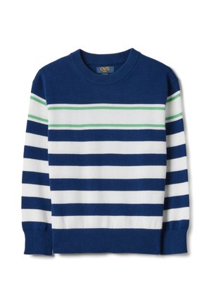 STRIPED - Pullover - white blue green