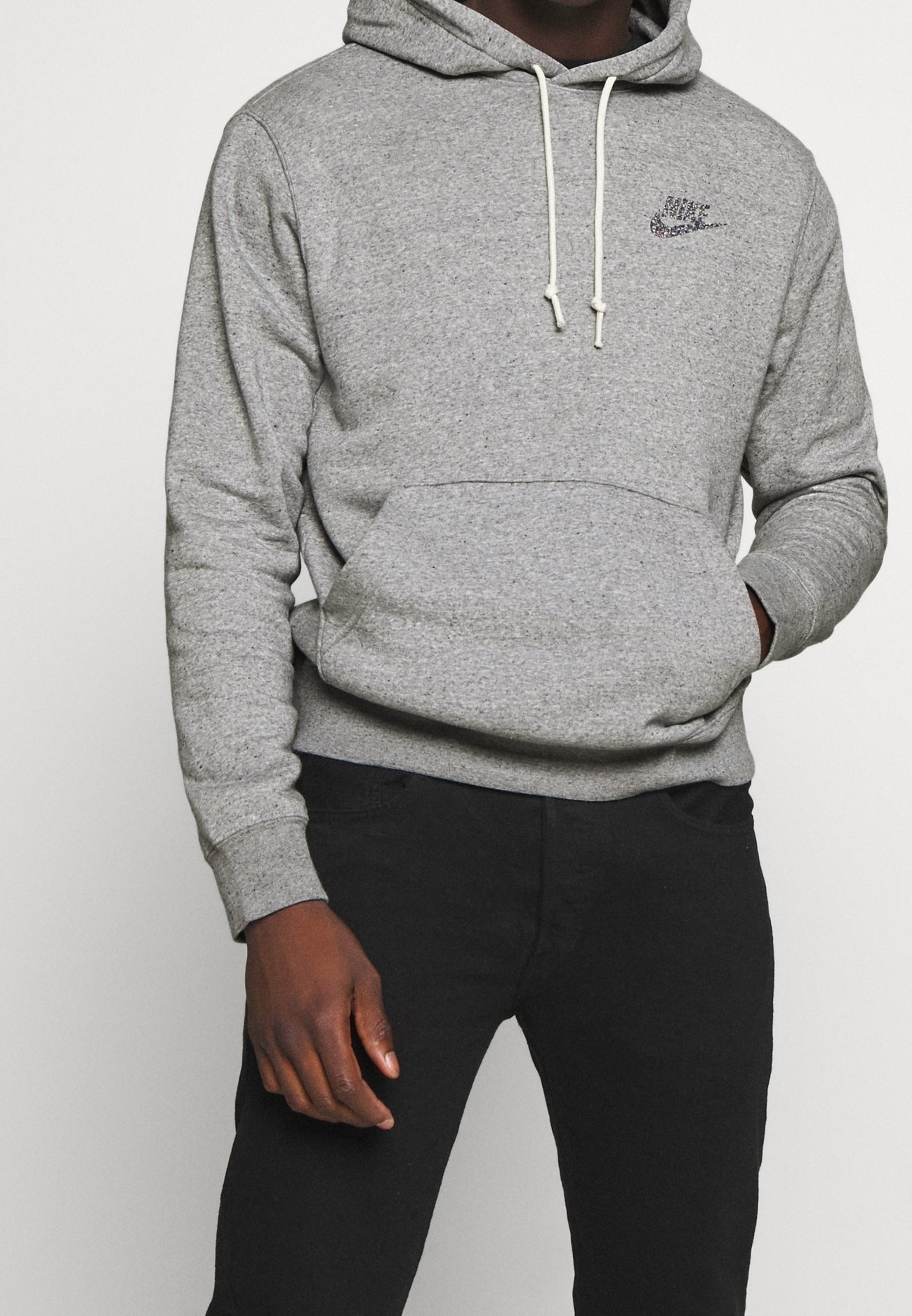 grey nike hoodie cotton