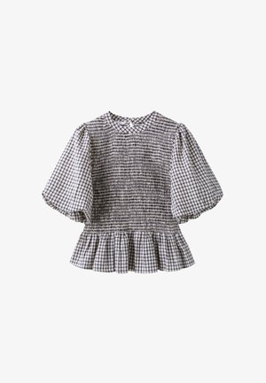 Stradivarius, SHORT SLEEVE PEPLUM BLOUSE - Bluse - beige