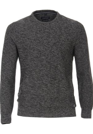 Strickpullover - mottled light grey