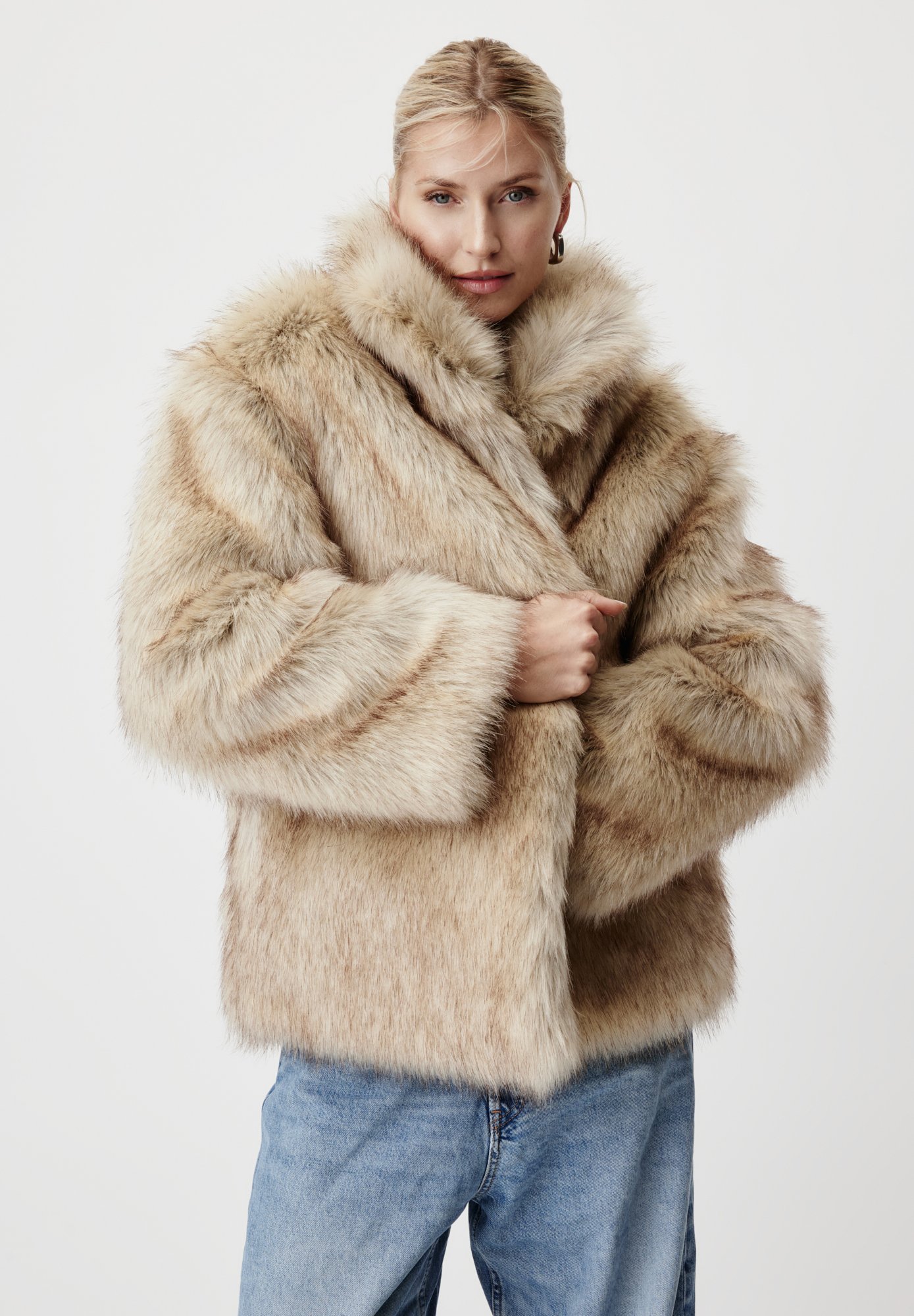 LeGer by Lena Gercke FERGIE JACKET - Short coat - greige/grey