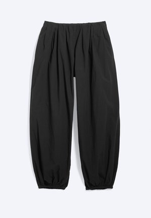 Weekday, BALLOON TROUSERS - Nohavice - black dark