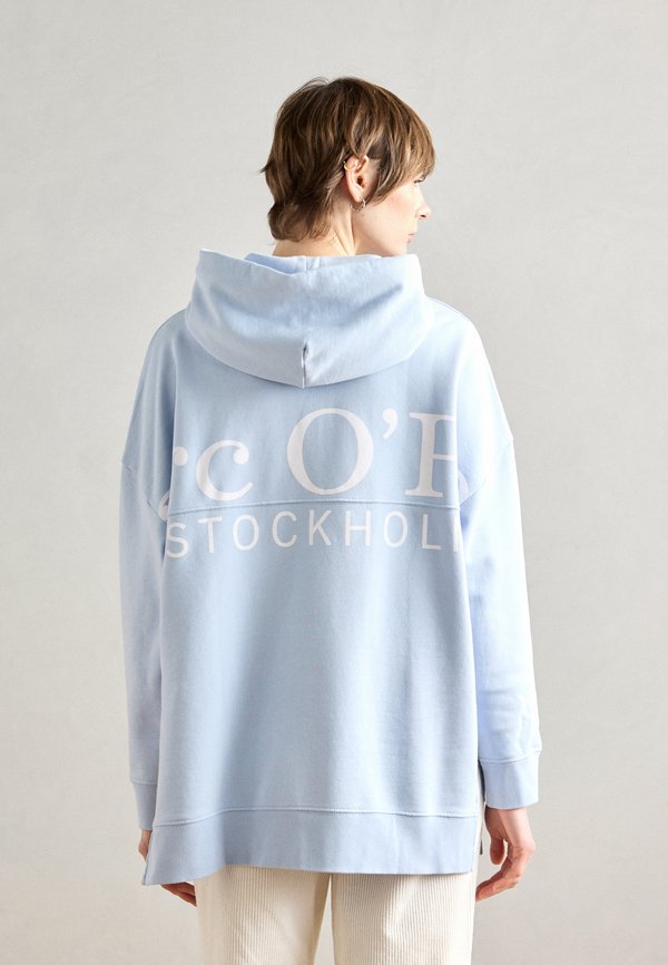 HOODIE CAPE STYLE RELAXED FIT - Sweatshirt - smooth sky