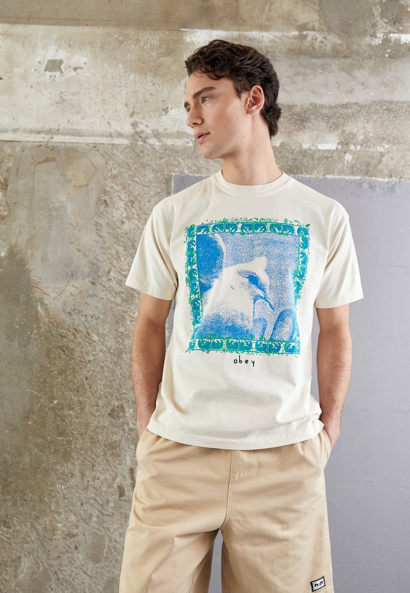 Obey Clothing EASY RELAXED TWILL Shorts irish cream/offwhite