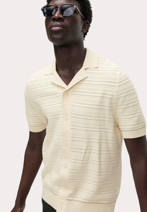 RICH TEXTURED BUTTON THROUG - Camicia - ecru