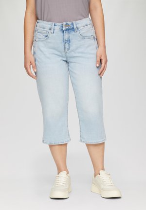MID RISE SEITLICHE ZIERNÄHT - Short en jean - blau