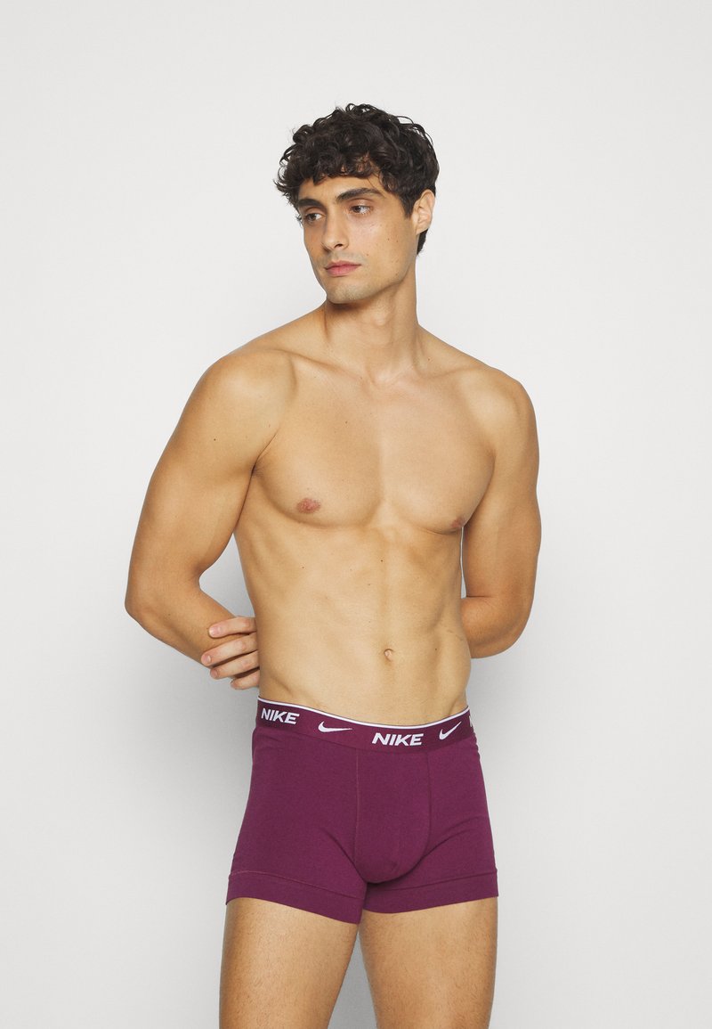 Nike Underwear - STRETCH TRUNK 3 PACK - Culotte - midnight navy/ bordeaux/ anthacite, Ampliar