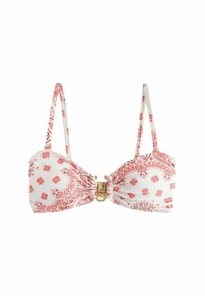 Next, REGULAR FIT - NON WIRED BANDEAU BIKINI TOP . - Bikini-Top - cream pink paisley