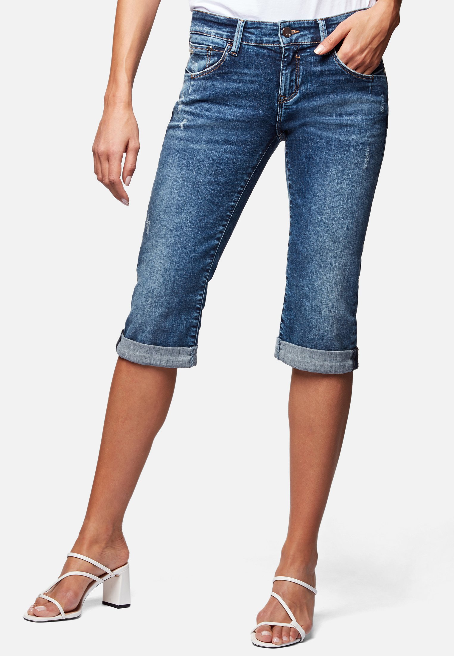 Mavi MARINA - Denim shorts - mid 