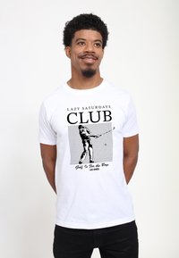 Henry Tiger LES APRÉS LAZY SATURDAYS - T-shirts print - white