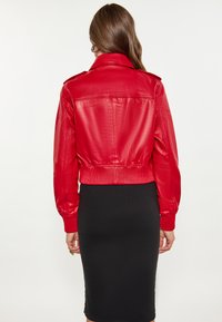 faina Leren jas - rot