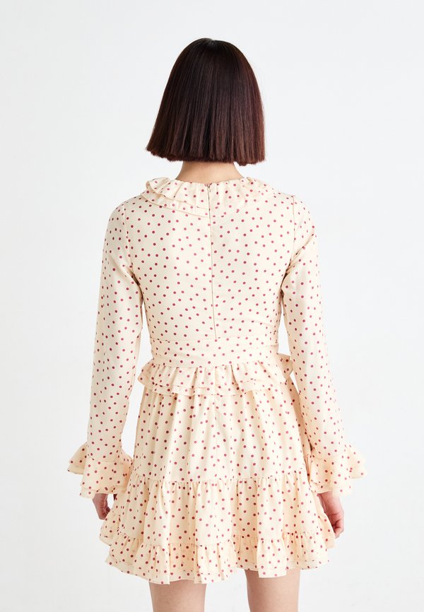 BETTA RUFFLE MINI DRESS - Day dress - cream2