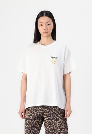 ONLVIVVI LIFE LOVELY - T-shirts med print - bright white