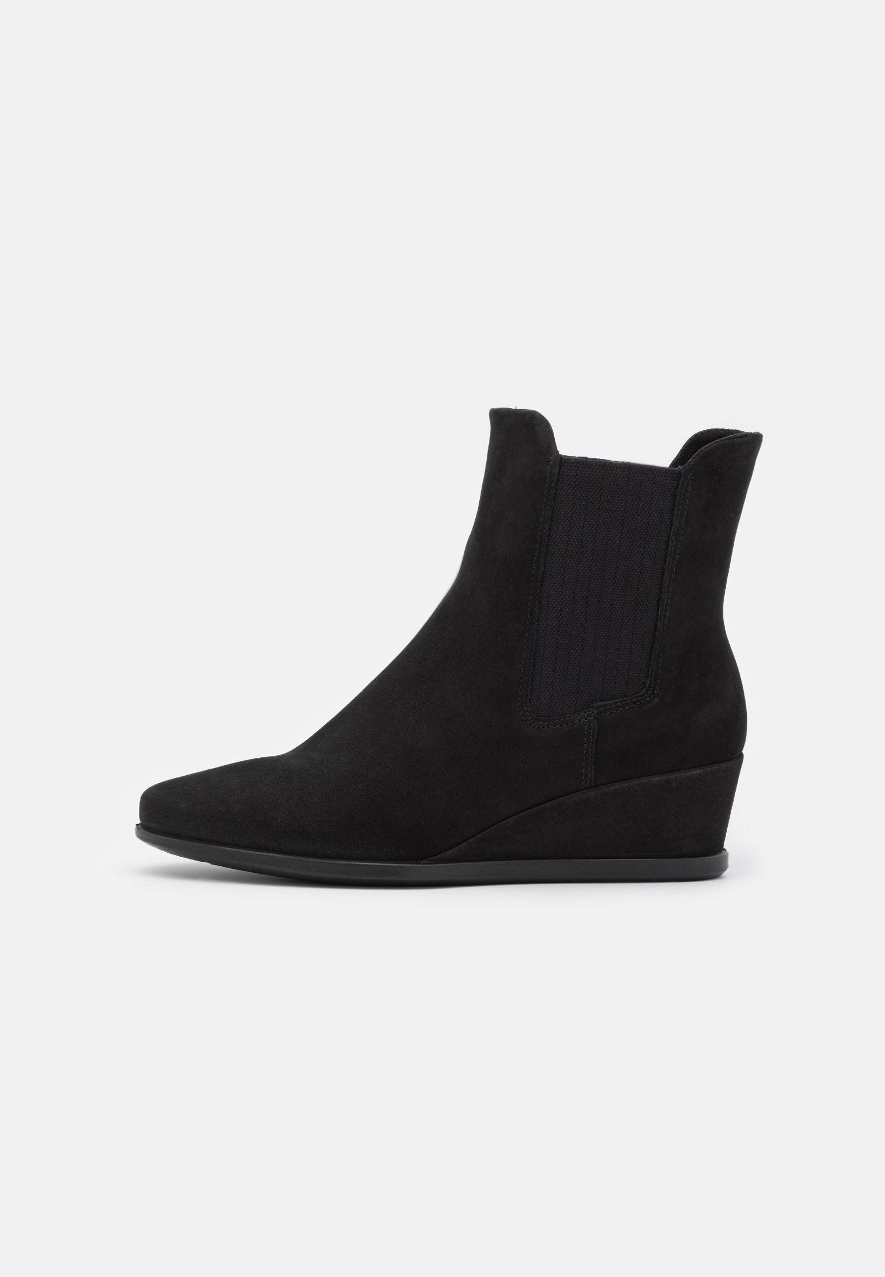 ECCO SHAPE WEDGE - Enkellaarsjes met sleehak - black/Zwart - Zalando.nl