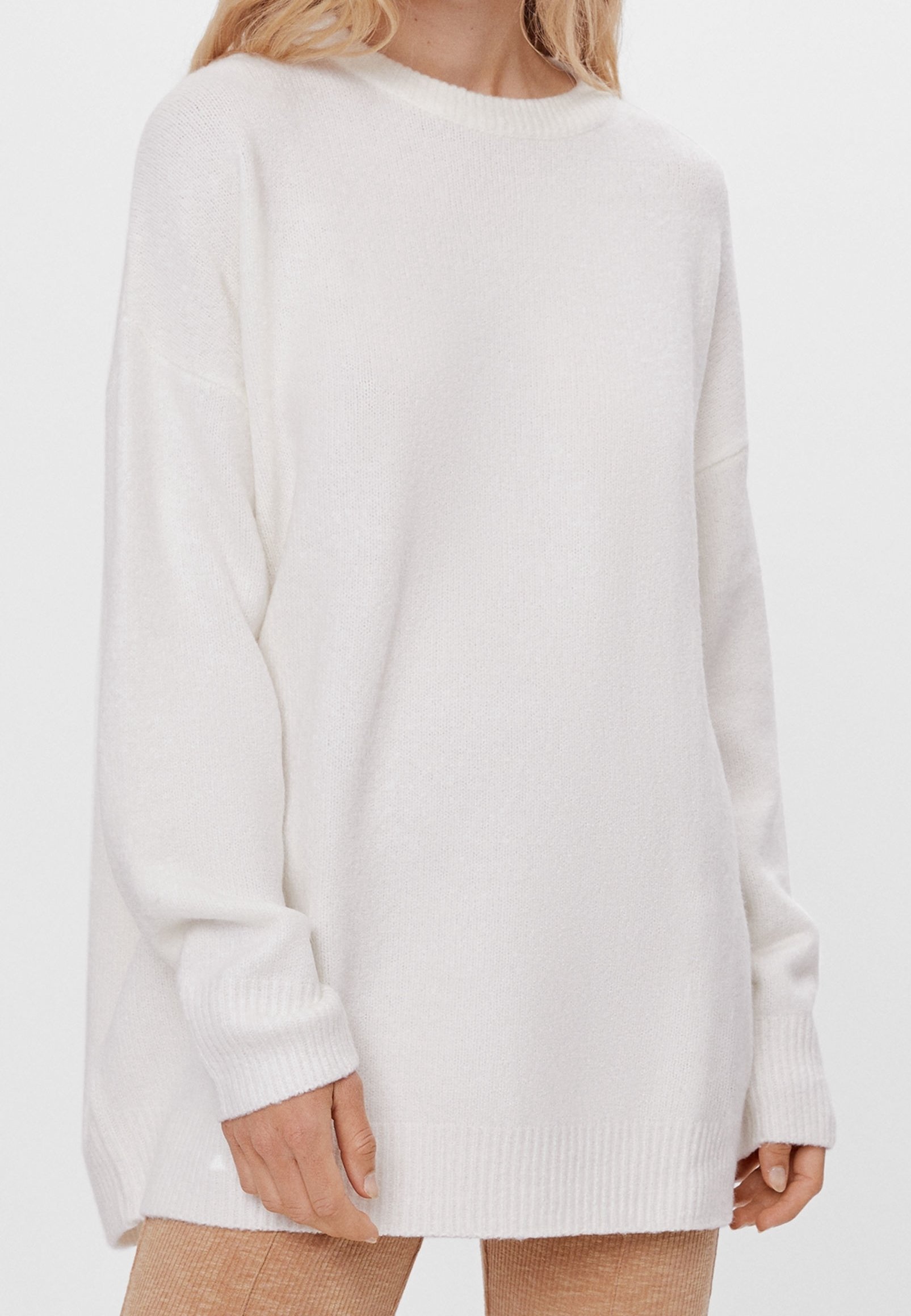 Bershka Trui white/wit (Pre-owned)