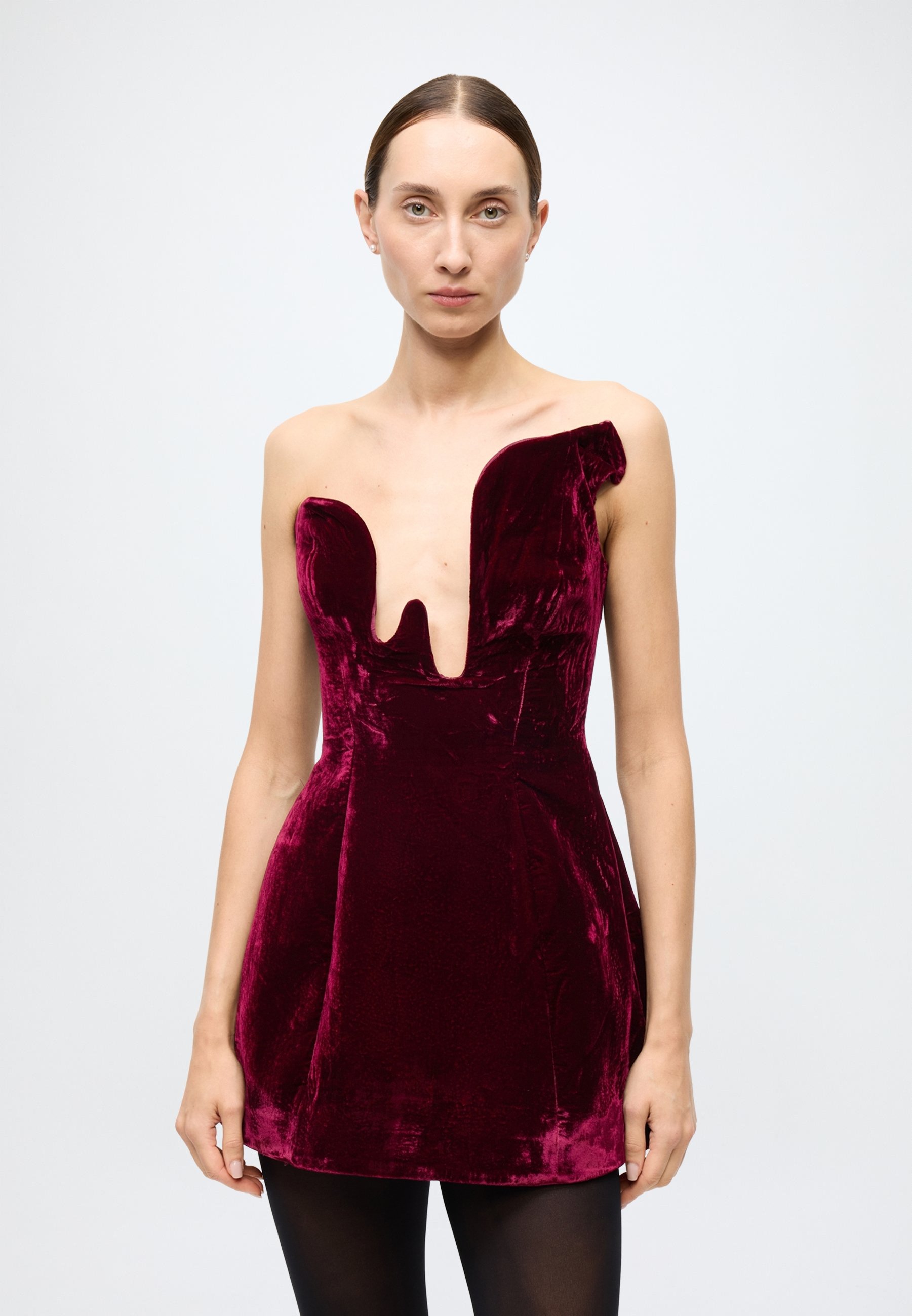 princess polly baby blue dress burgundy velvet dresses main image 1