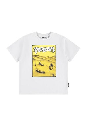 Print T-shirt - yellow skate