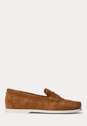 Polo Ralph Lauren, MERTON SUEDE PENNY LOAFER - Loafers - teak