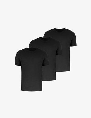 Smilodox KARRY 3ER PACK - T-Shirt basic - schwarz