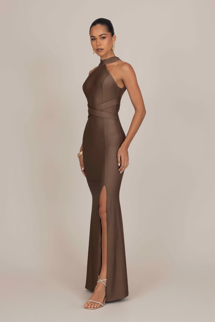 WAL G. LUCY ANNE DRESS - Jersey dress - brown - Zalando.co.uk WAL G. LUCY ANNE DRESS - Jersey dress - brown - Zalando.co.uk