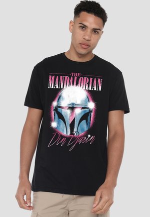 THE MANDALORIAN DIN DJARIN 80'S HELMET - T-Shirt print - black
