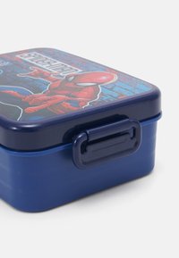 Kidzroom LUNCH BOX SPIDER MAN LET'S EAT SNACK BOX 3IN1 DRINKING BOTTLE  UNISEX SET - Lunch box - navy/red