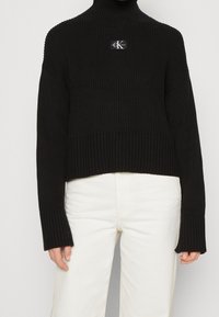 Calvin Klein Jeans Stickad tröja - black