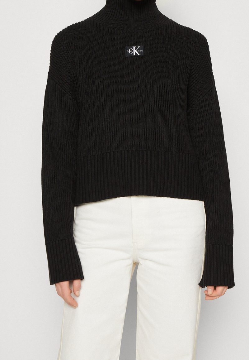 Calvin Klein Jeans Stickad tröja - black