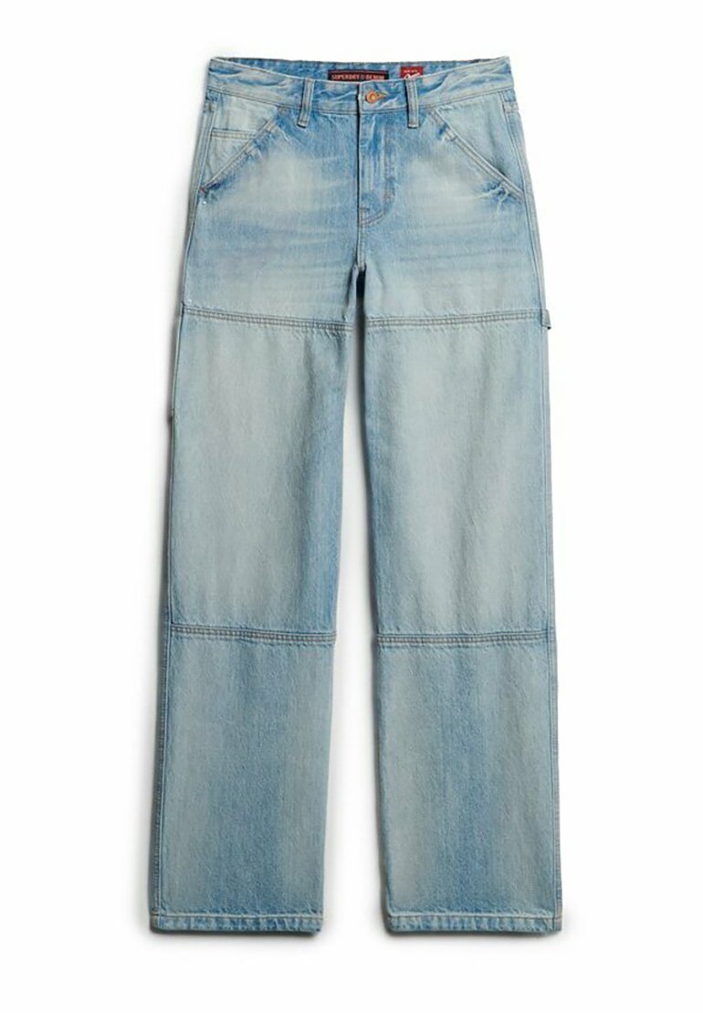 Superdry & Co Straight leg jeans blauw Superdry & Co Straight leg jeans blauw