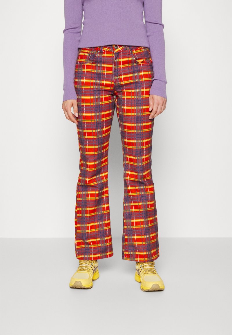 The Ragged Priest Jean flare - multi-coloured