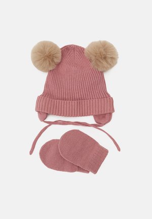 NBNMARA UNISEX SET - Mütze - nostalgia rose