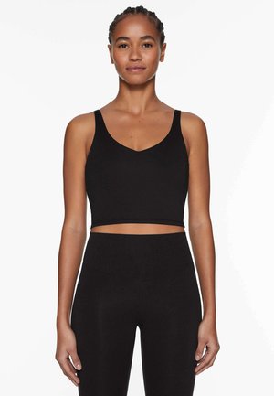 Fermi Silk Top - Stretch Limo Black