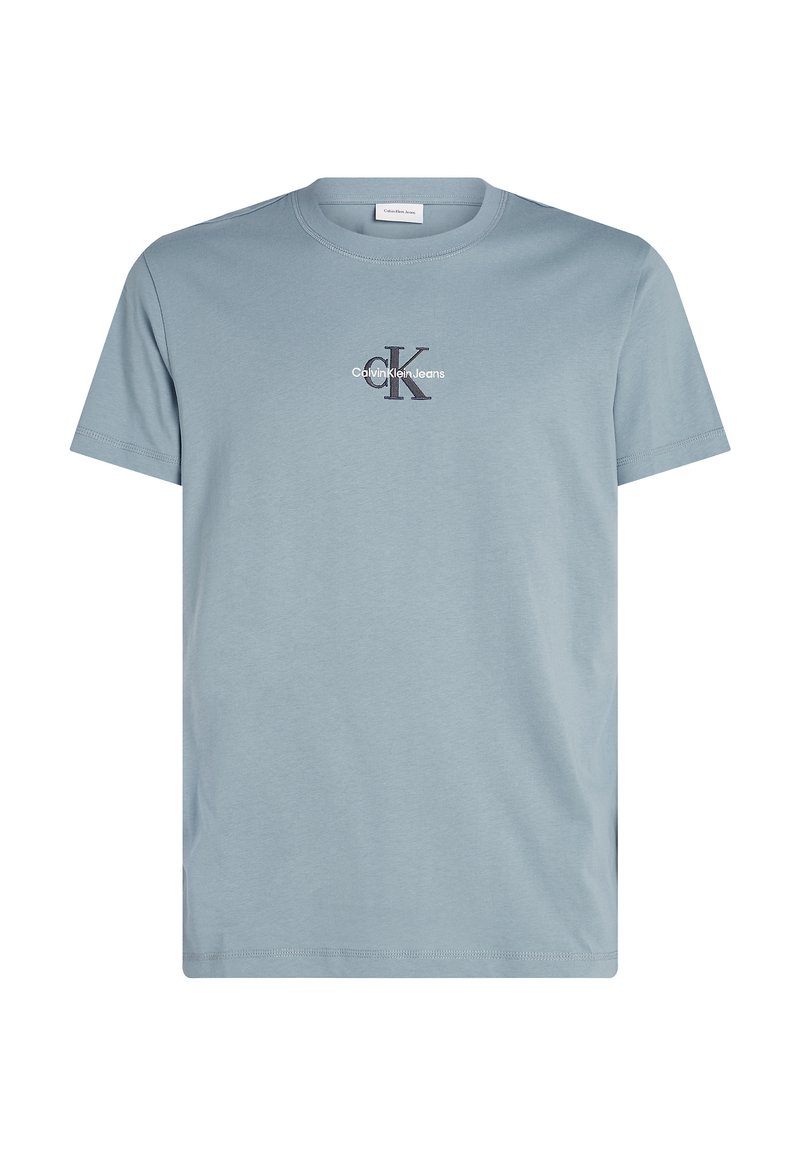 Calvin Klein Jeans T-shirt basic blauw Calvin Klein Jeans T-shirt basic blauw