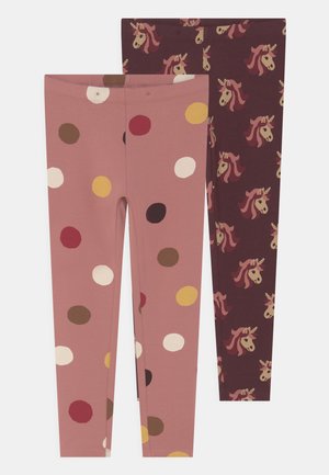 UNICORN DOTS 2 PACK - Leggings - Trousers - dark lilac