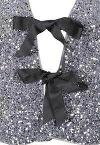 Zizzi MIT BINDEDETAILS - Blouse - silver