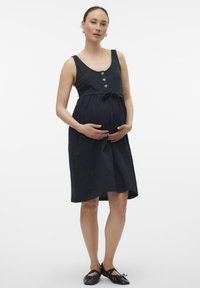 MAMALICIOUS MLEVI LIA DRESS - Robe en jersey - black