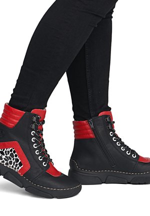 Rieker, RIEKER SCHNÜRSTIEFEL 45904 - Winter boots - black