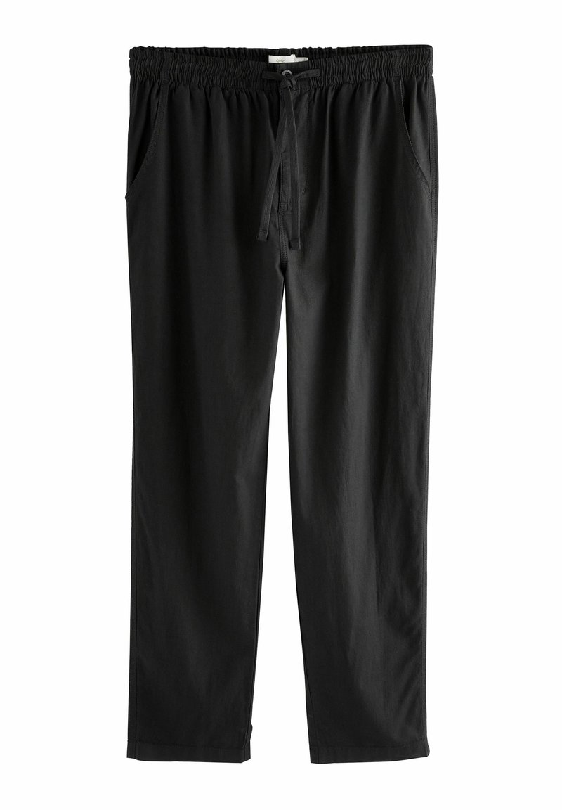 Next REGULAR FIT-ELASTICATED WAIST DRAWSTRING TAPERED - Chino-püksid - black