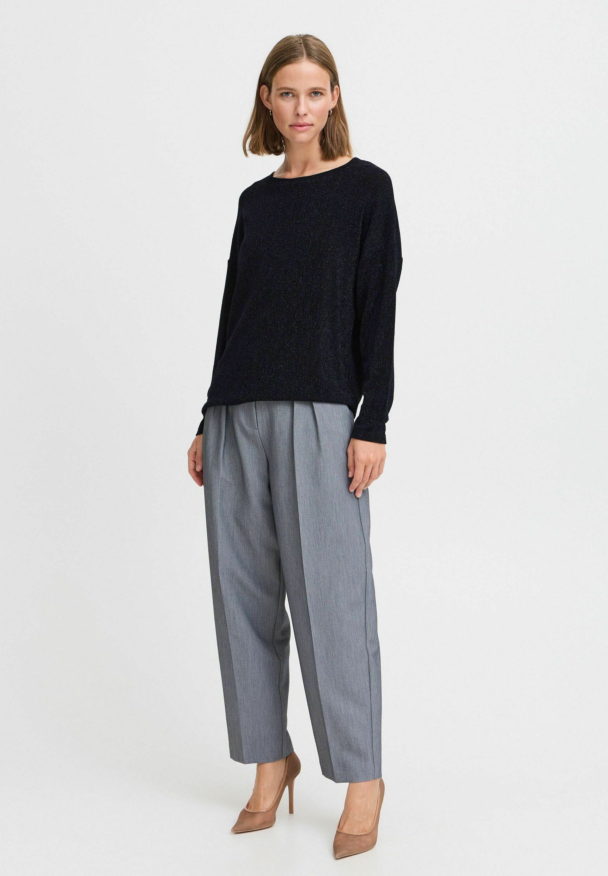 売れ筋商品|||ビーヤング Tシャツ レディース トップス BYSHILOH - Long sleeved top - navy blazer mix Vision Long Sleeve T-Shirt - Women's