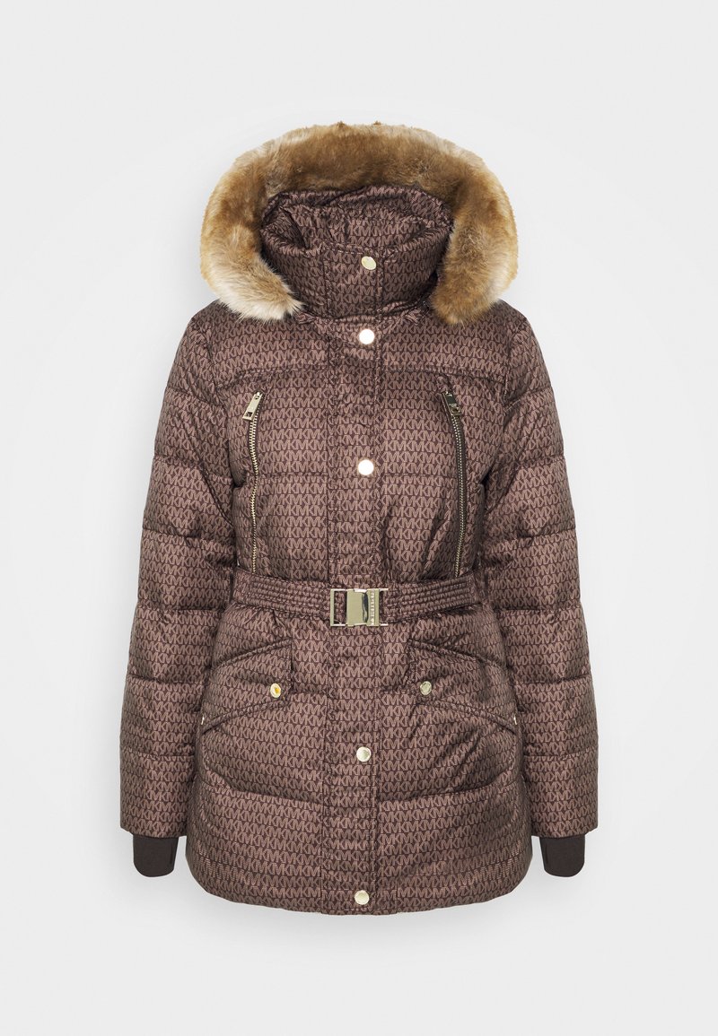 Michael BELTED COAT - Abrigo de - brown/marrón oscuro Zalando.es