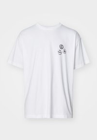 PINS - Print T-shirt - white/black stone washed