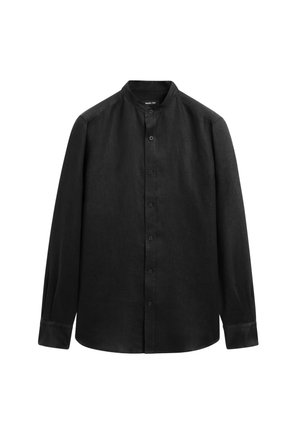 Massimo Dutti STAND COLLAR - Camicia - black