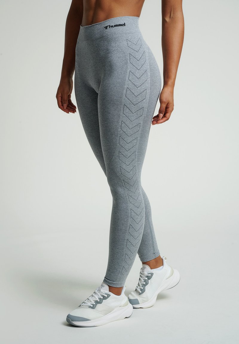 Hummel - SEAMLESS MID - Tights - grey melange, Förstora