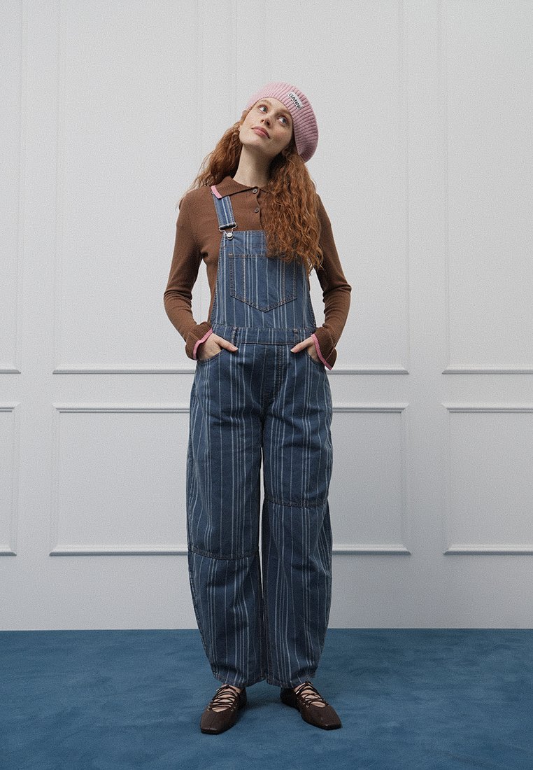 Ganni Tuinbroek blauw Ganni Tuinbroek blauw